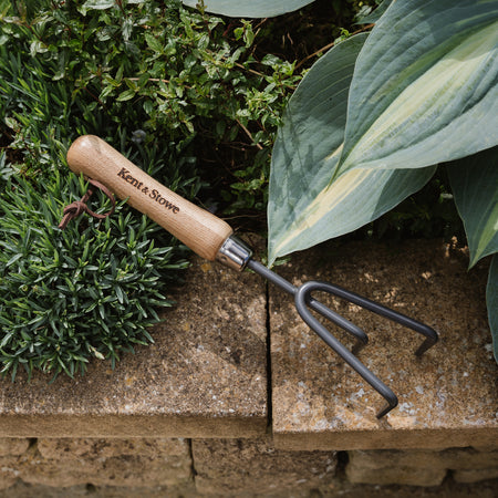 Kent & Stowe Carbon Steel Hand 3 Prong Cultivator