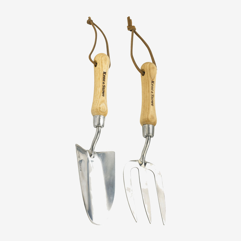 Kent & Stowe Stainless Steel Hand Trowel & Fork Set