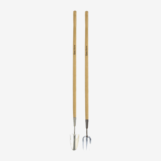 Kent & Stowe Stainless Steel Long Handled Trowel & Fork Set
