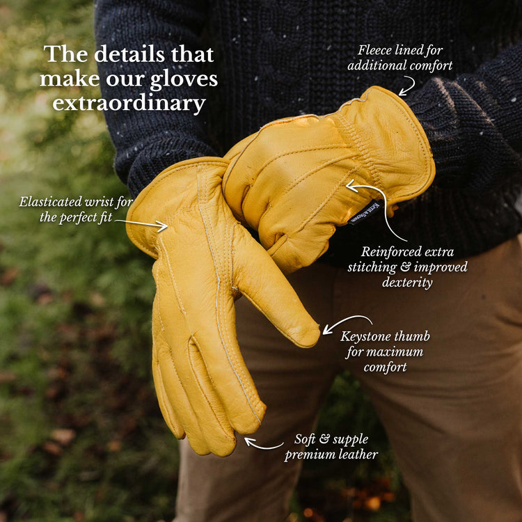 Kent & Stowe Luxury Leather Gloves - Small