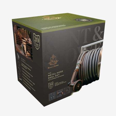 Kent & Stowe Metal Hose Reel Set 30m