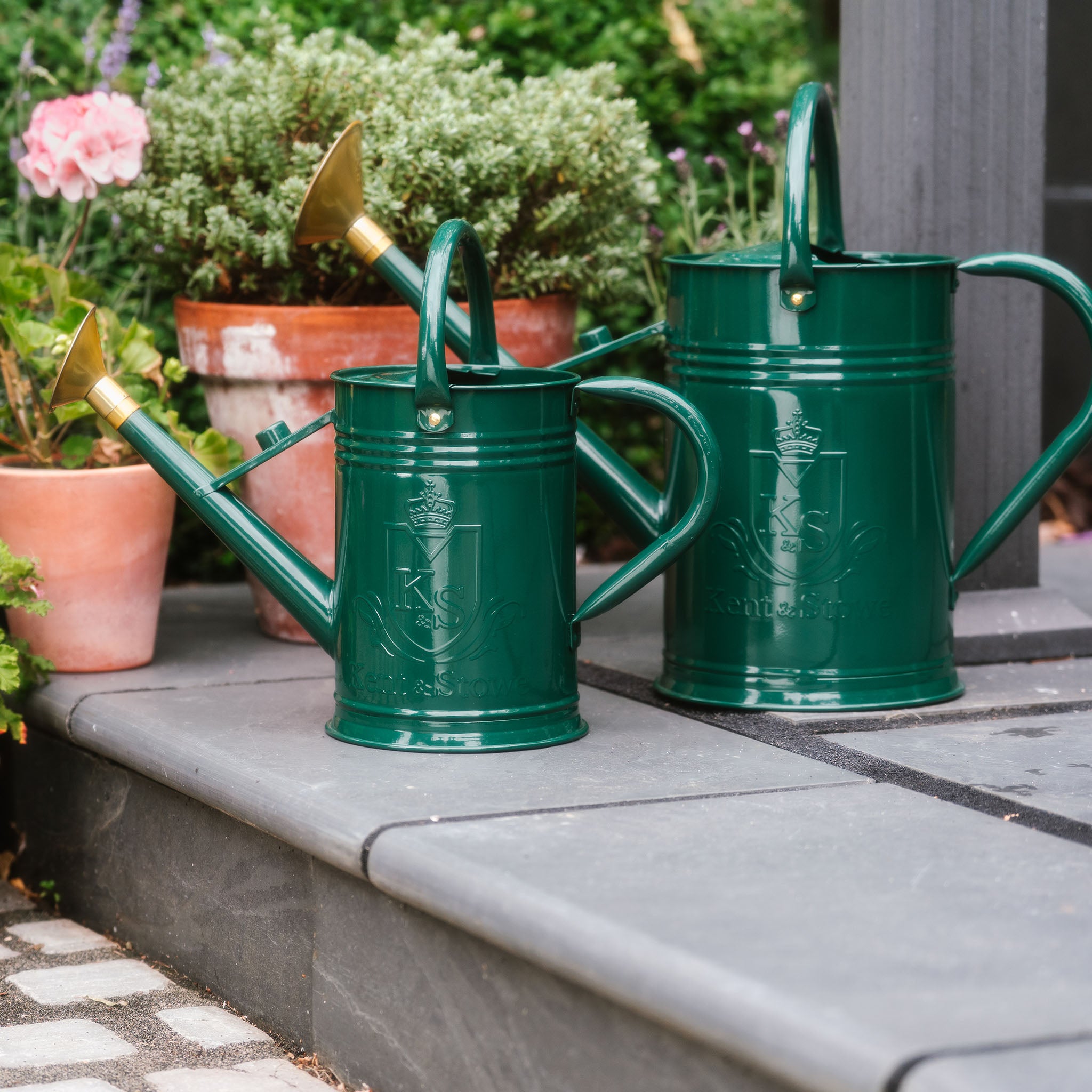 Kent & Stowe Metal Watering Can 9L Forest Green - Watering
