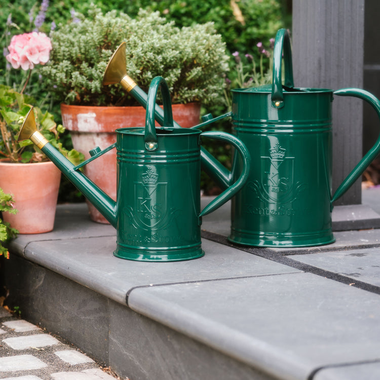 Kent & Stowe Metal Watering Can Forest Green 4.5L