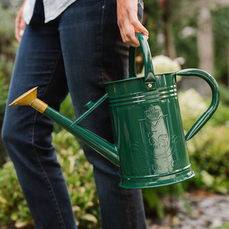 Kent & Stowe Metal Watering Can Forest Green 4.5L