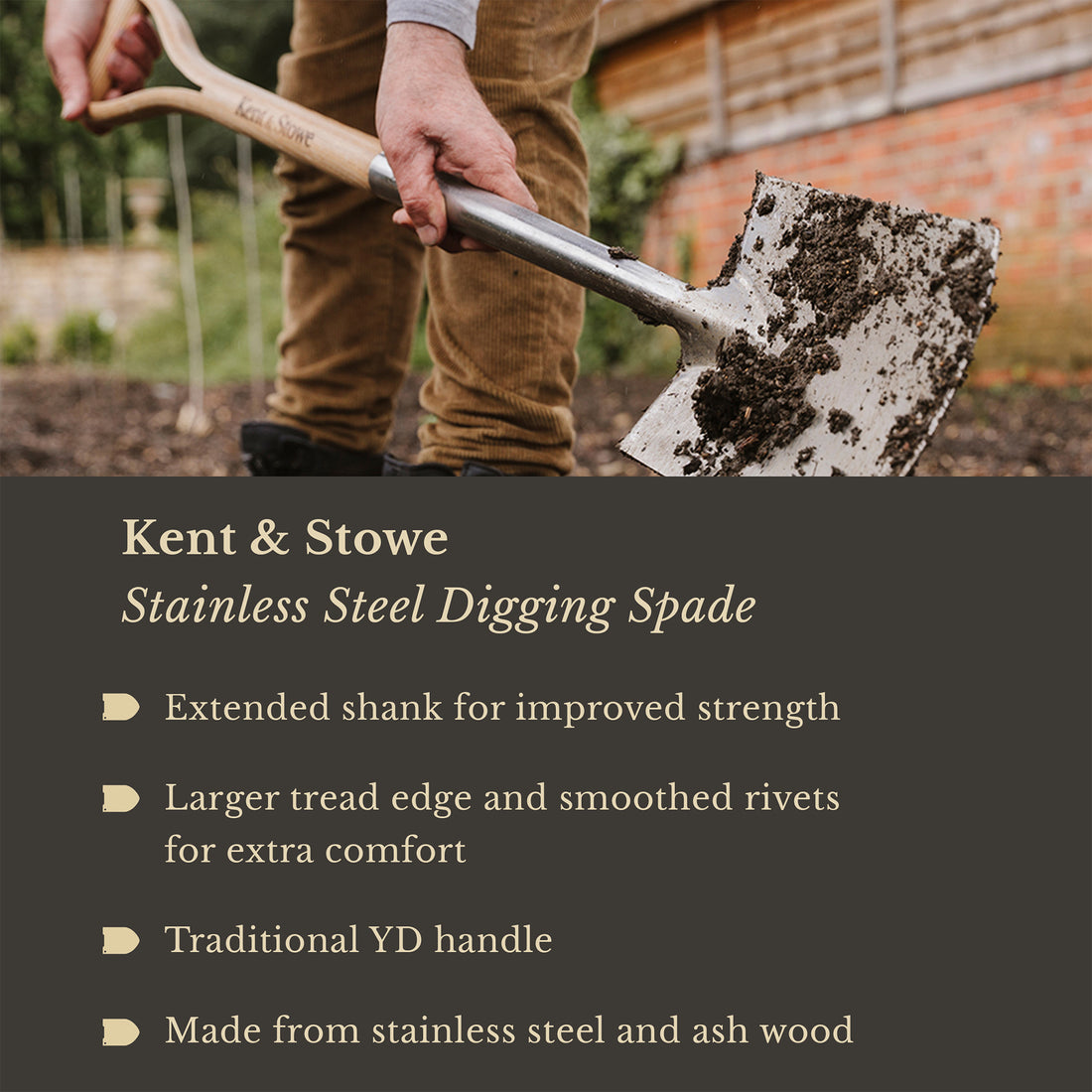 Kent & Stowe Digging Spade - Digging & Cultivating Tools