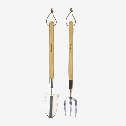 Kent & Stowe Stainless Steel Border Hand Trowel & Fork Set
