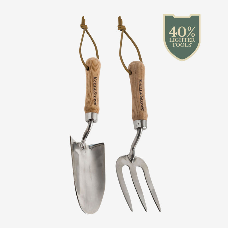 Kent & Stowe Garden Life Stainless Steel Hand Trowel & Fork Set