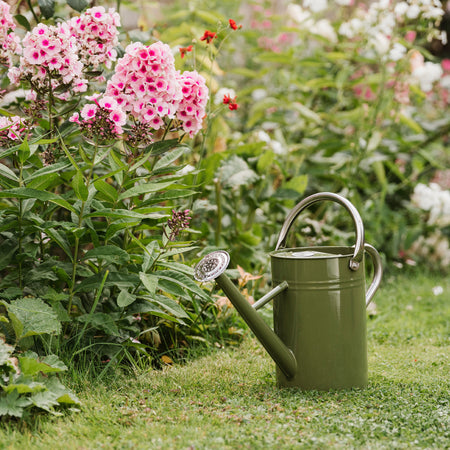 Kent & Stowe Metal Watering Can Tweed Green 4.5L