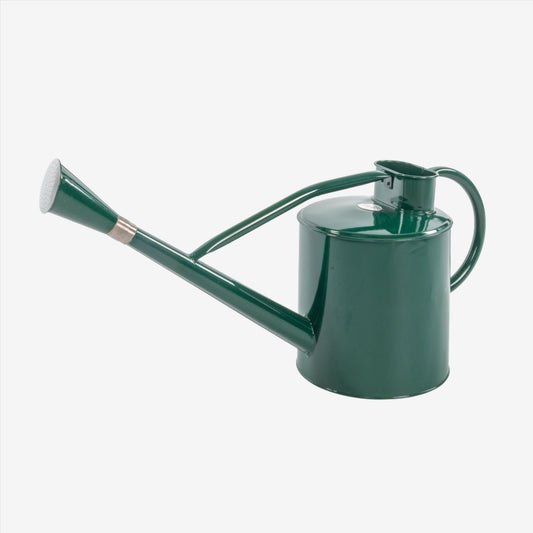 Kent & Stowe Long Reach Metal Watering Can Forest Green 9ltr