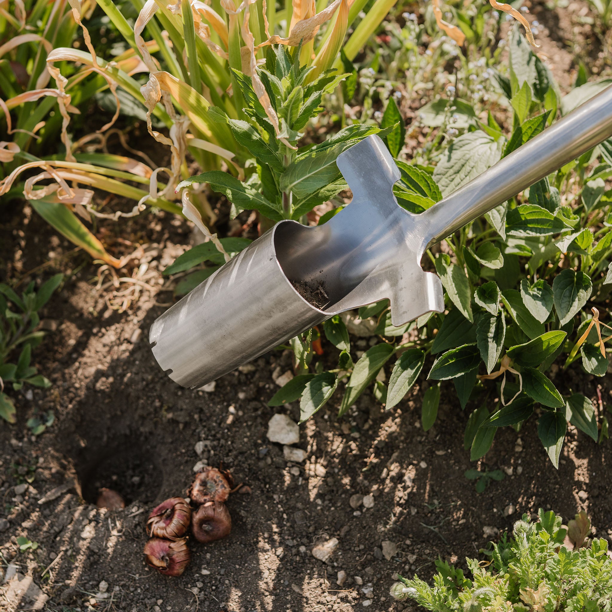 Kent & Stowe Long Handled Bulb Planter - Planting Tools