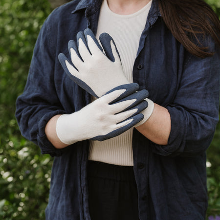 Kent & Stowe Navy Natural Bamboo Gloves - Men's Medium