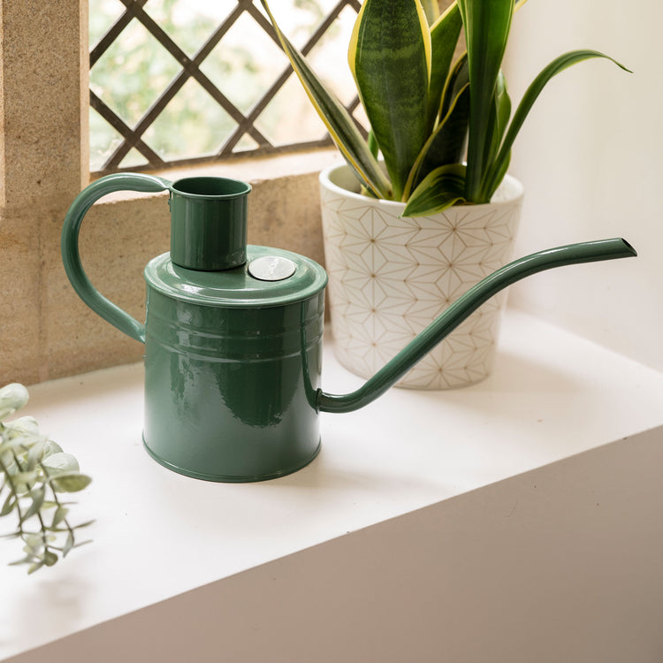 Kent & Stowe Indoor Metal Watering Can Sage Green 1L