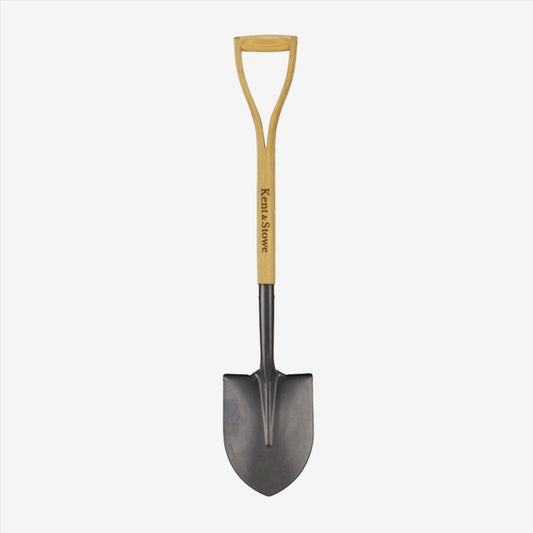 Kent & Stowe Carbon Steel Round Nosed Shovel