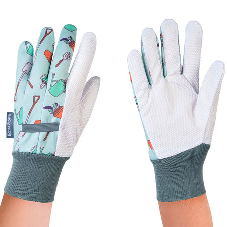 Kent & Stowe Garden Icons Cotton Gloves - Ladies Small
