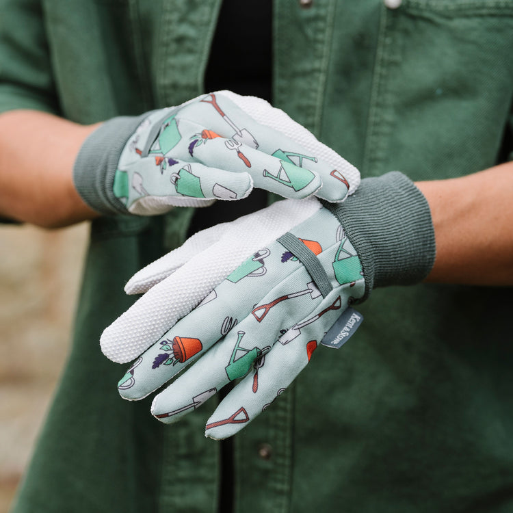 Kent & Stowe Garden Icons Cotton Gloves - Ladies Small