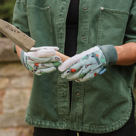 Kent & Stowe Garden Icons Cotton Gloves - Ladies Small