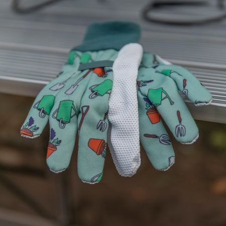 Kent & Stowe Garden Icons Cotton Gloves - Ladies Small