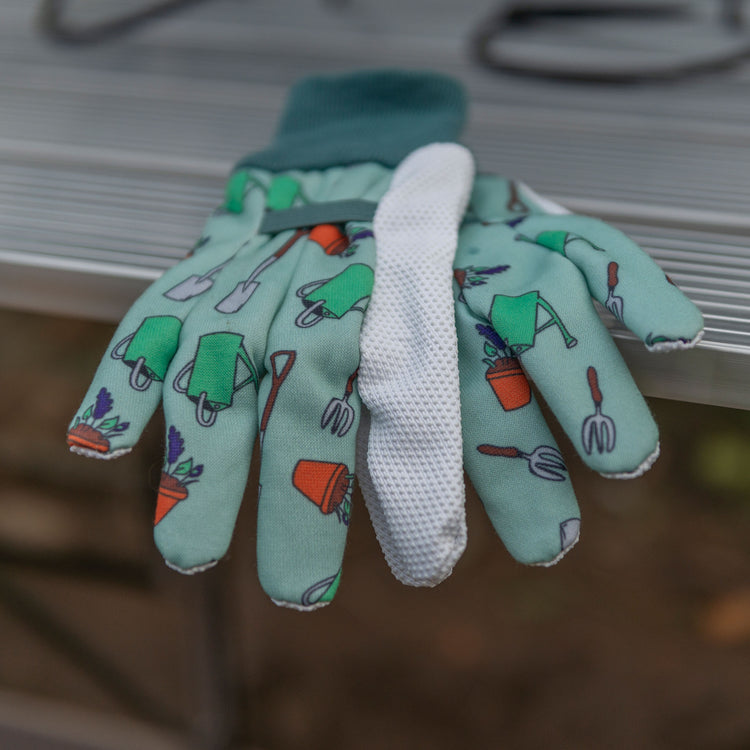 Kent & Stowe Garden Icons Cotton Gloves - Ladies Small