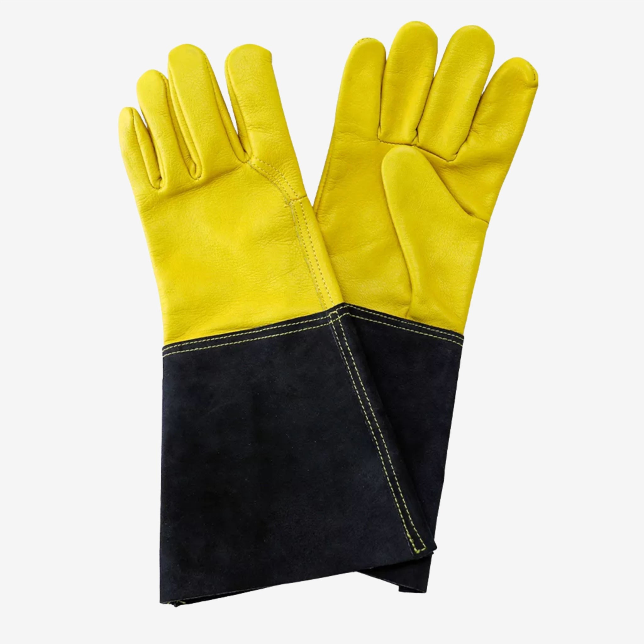 Men's leather gauntlet gloves online