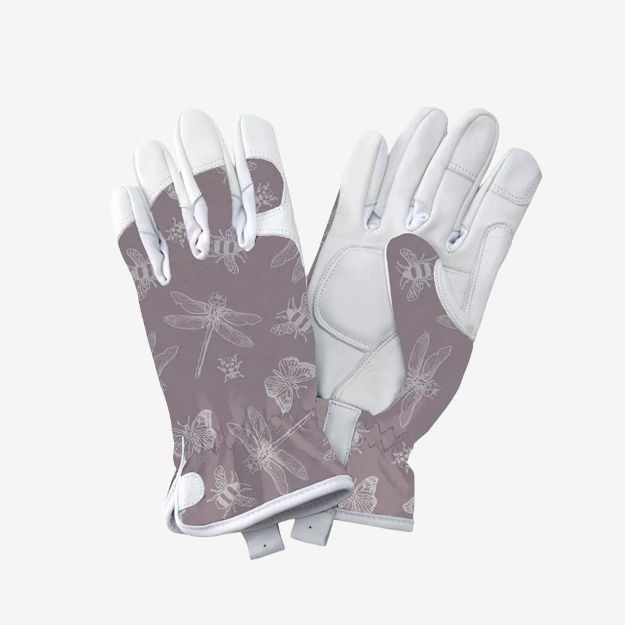 Kent & Stowe Purple Flutterbugs Premium Leather Gloves Ladies Medium