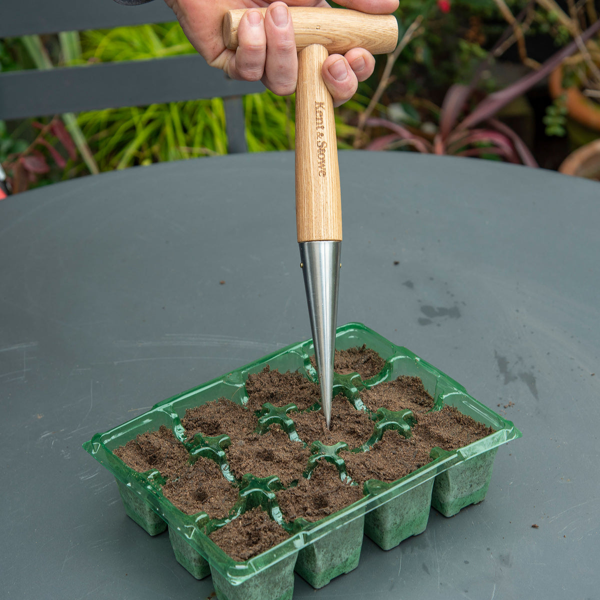 Kent & Stowe Stainless Steel Dibber - Potting & Planting
