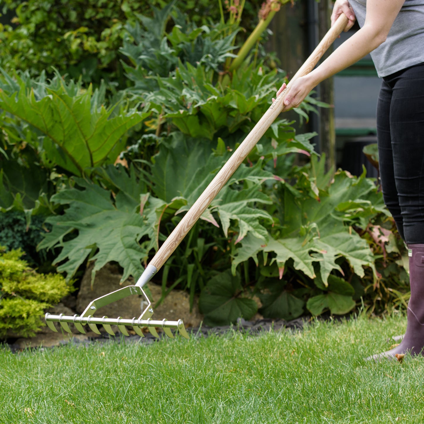 Kent & Stowe Stainless Steel Scarifying Rake - Lawn Care