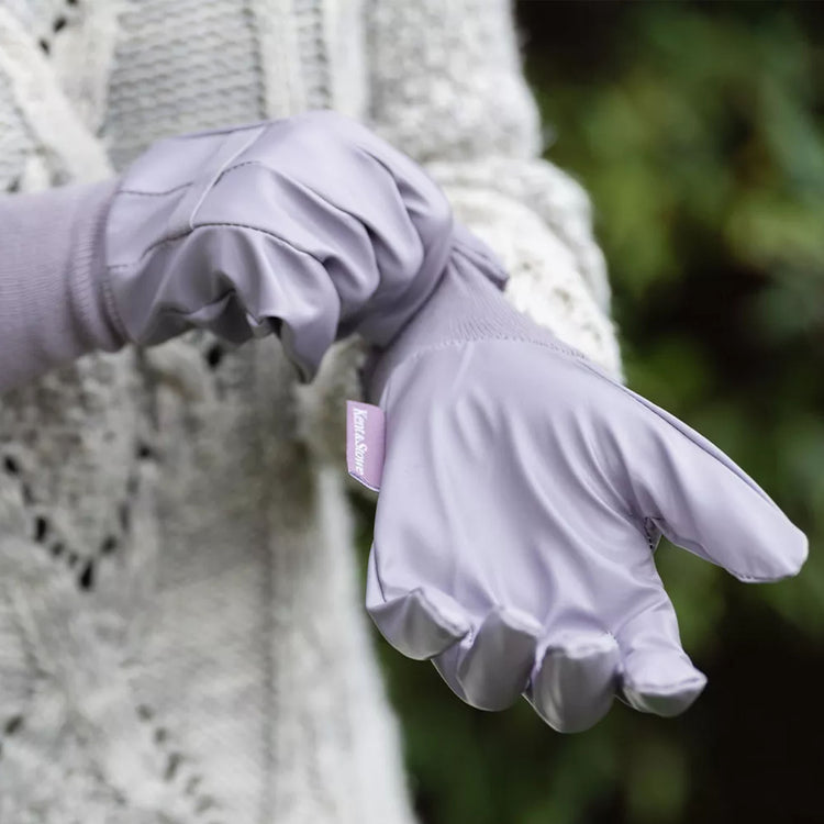 Kent & Stowe Lavender Water Resistant Light Duty Gloves -  Ladies Medium