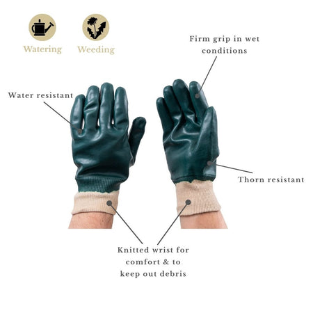 Kent & Stowe Water Resistant Super Grip Gloves - Men's Large